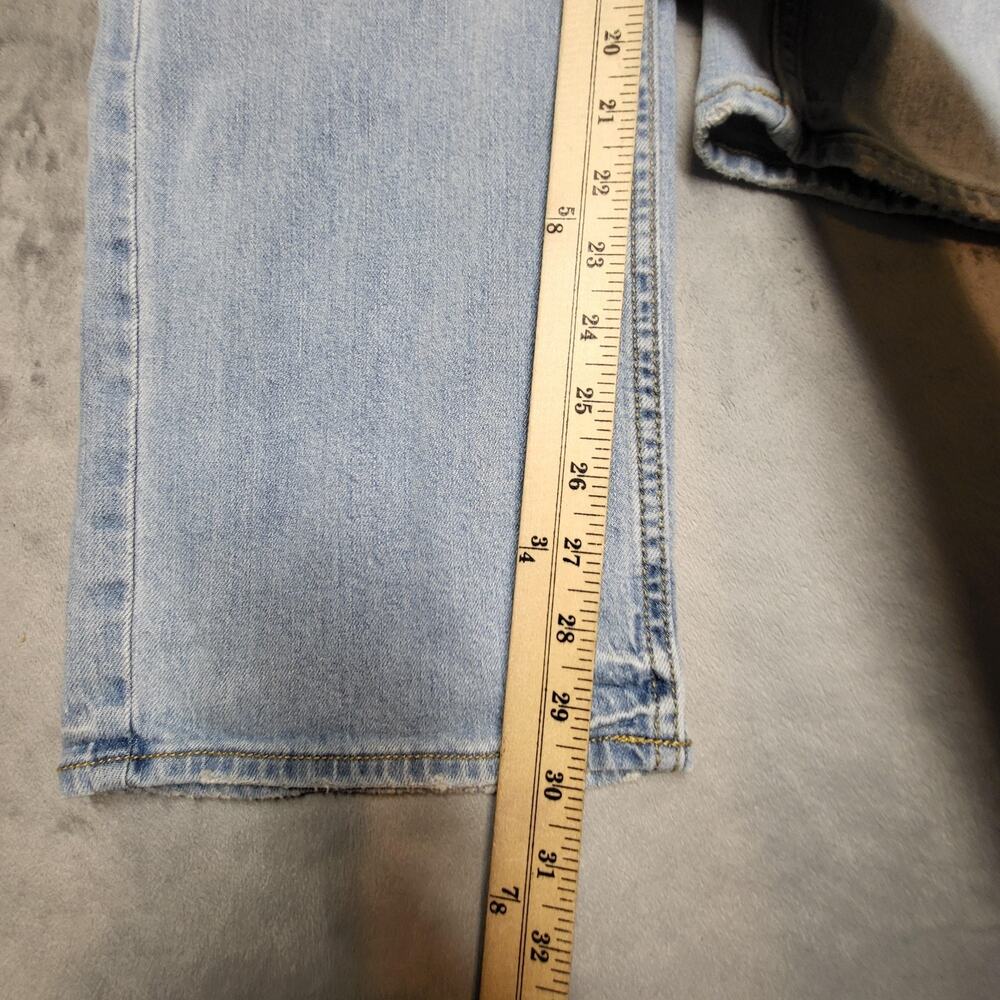 Old‎ Navy Jeans Mens 38x30 Blue Light Wash Straight Denim Stretch Pockets - Picture 8 of 11